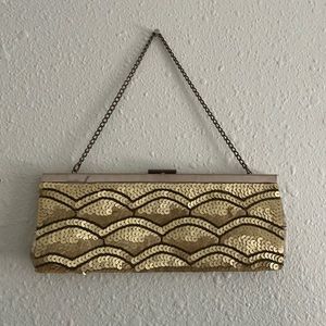 Banana Republic Sequin and Beaded Rectangle Clutch